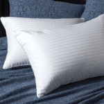 Virgin Fibre Pillow with 200TC Satin Stripe Cover