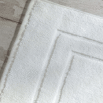 100% cotton floor mat with border