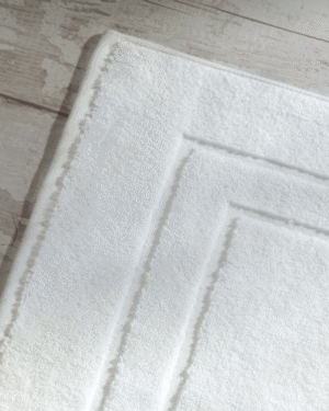 100% cotton floor mat with border