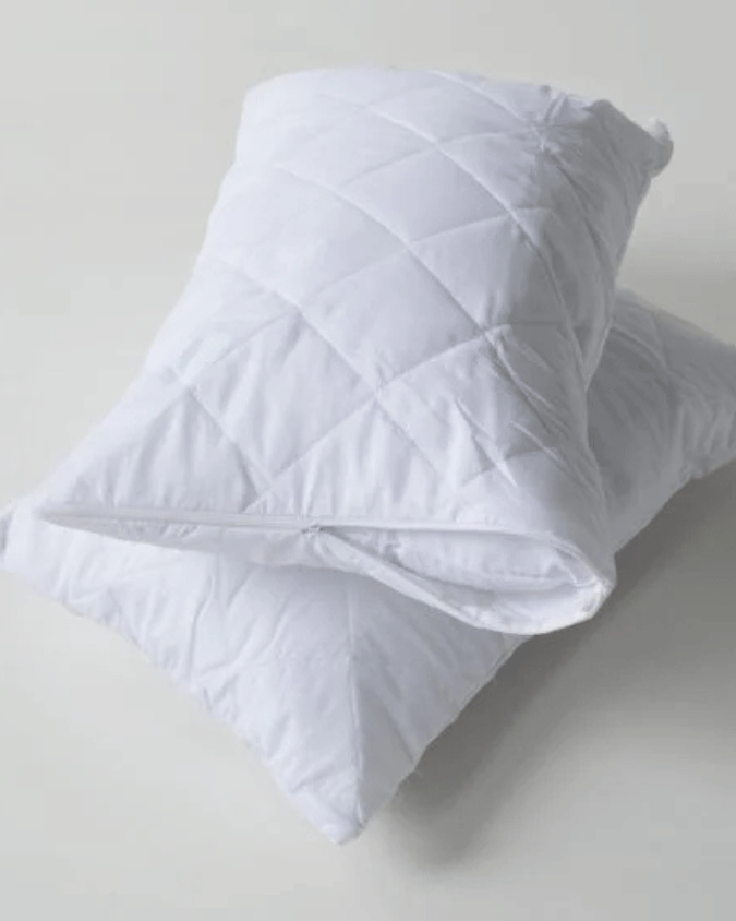 Close-up of quilted texture and waterproof lining