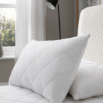 Quilted waterproof pillow protector in 20x30 size