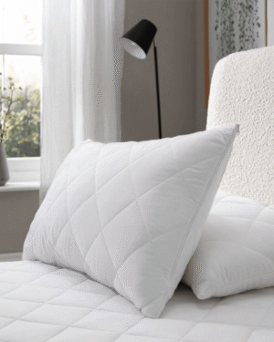 Quilted waterproof pillow protector in 20x30 size
